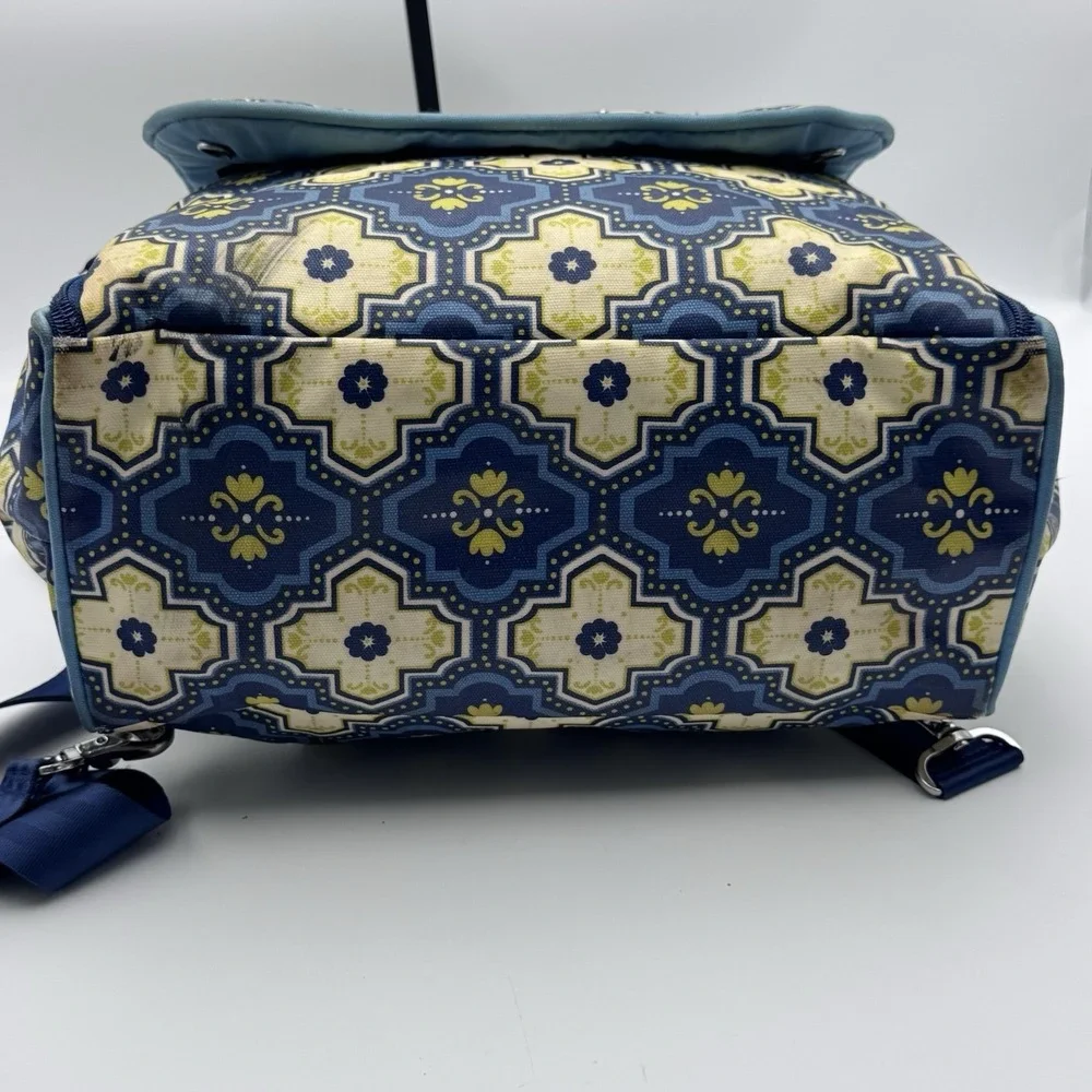 PETUNIA PICKLE BOTTOM Boxy Backpack Diaper Bag Majestic Murano Glazed Canvas Euc